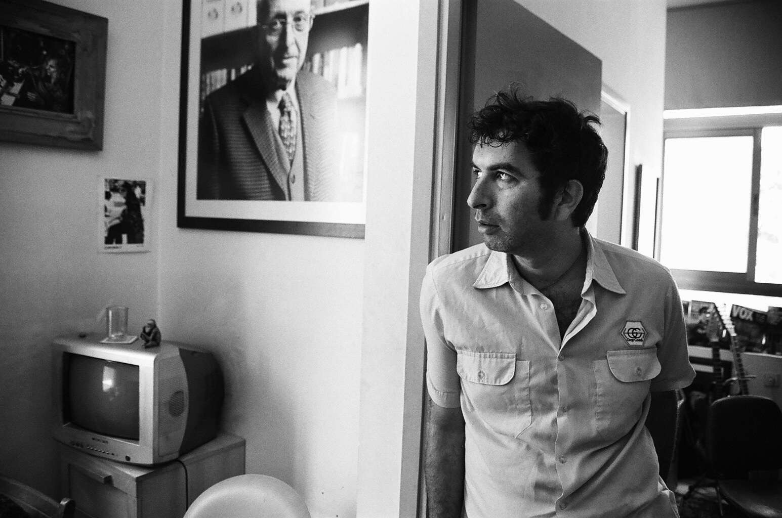 Ram Orion, analog black and white musician portrait by Michal Shanny