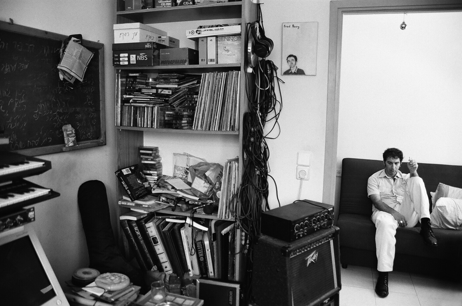 Ram Orion, analog black and white musician portrait by Michal Shanny