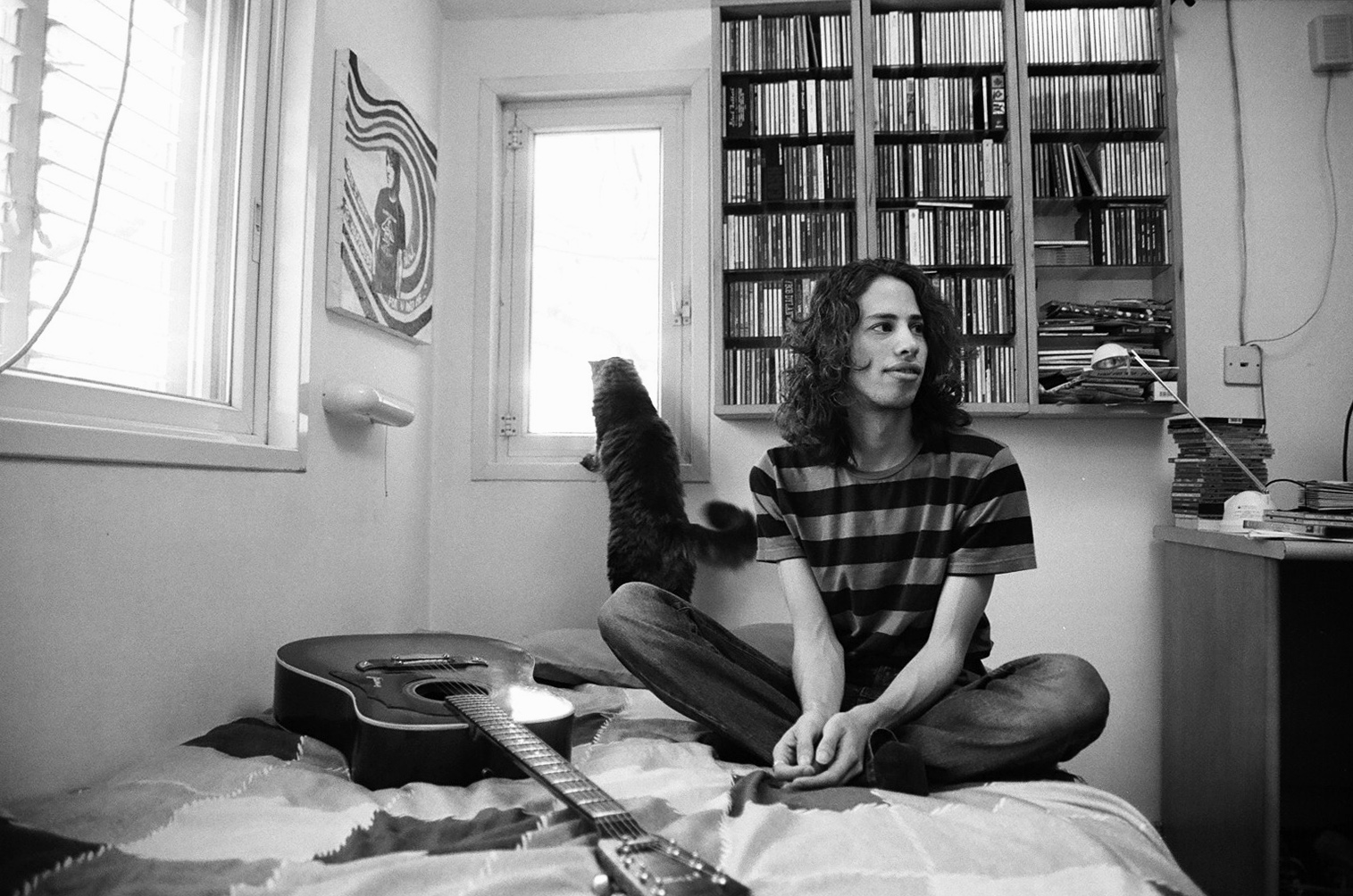 Amit Erez, analog black and white musician portrait by Michal Shanny